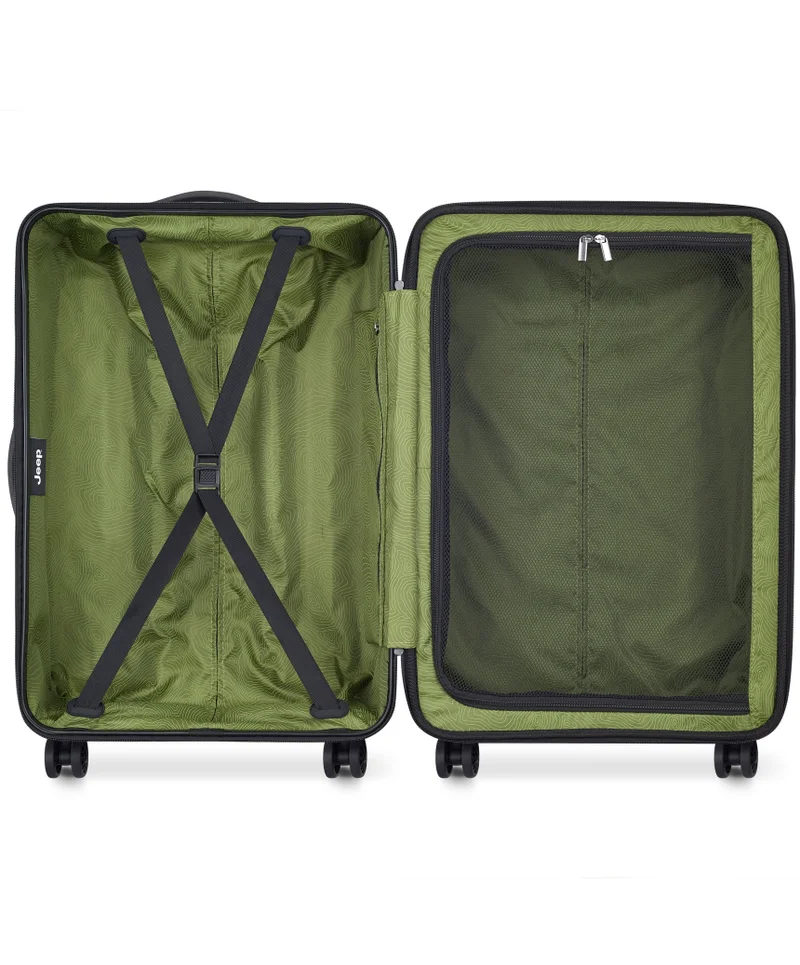 Jeep  JH004C 68 Cm Hardcase 4-Double Wheeled Expandable Check-In Luggage Trolley - Grey Drizzle  | Best Price UAE